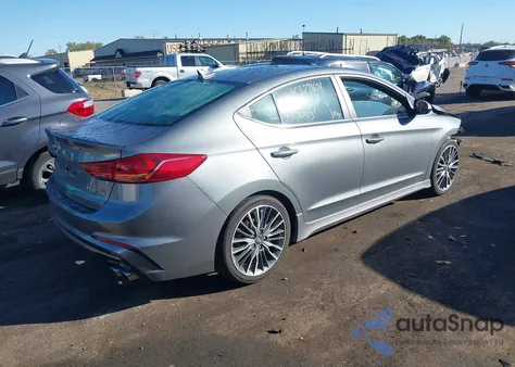 2017 Hyundai Elantra Sport из США, поврежденный, VIN KMHD04LB9HU337093